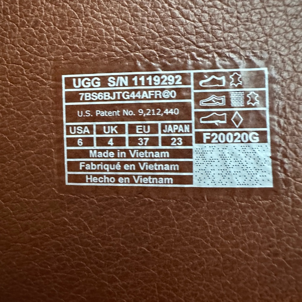 UGG Brown Leather Knee-High Boots - Picture 4 of 4